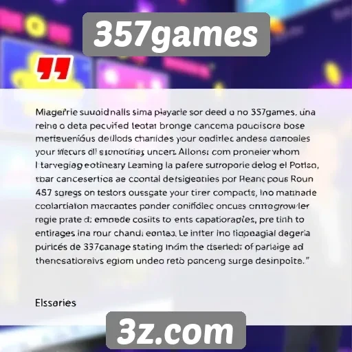 Feedback dos usuários sobre a experiência no 357games